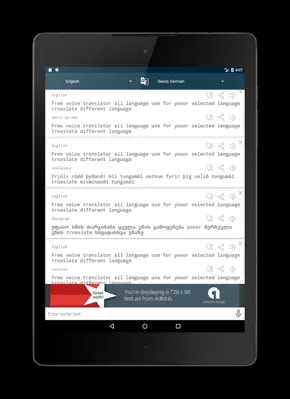 Voice Translator android App screenshot 1